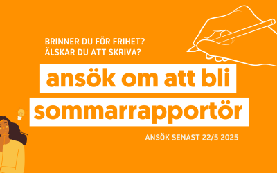 Ansök om att bli LUF:s sommarrapportör 2025!